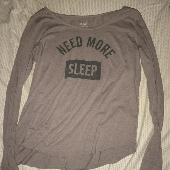 “Need more sleep” long sleeve tee - Picture 1 of 2